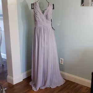 NWT B2 Grey Jasmine A Line Formal Gown Size 16